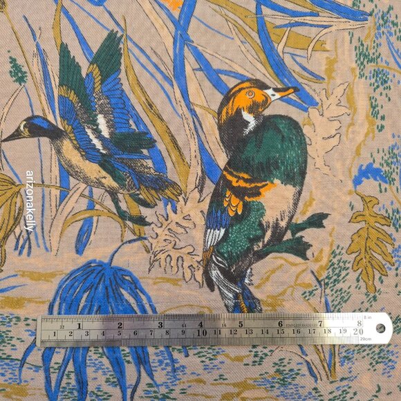 Large Square Scarf With Ducks Waterfowl Game Birds - Picture 9 of 16